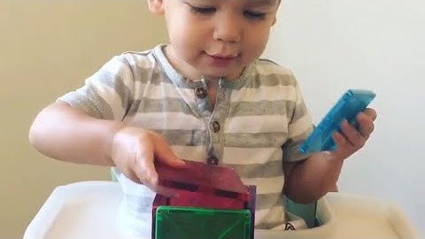 Magnetic Tiles for Toddlers - early learning kids activity