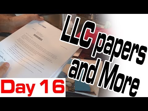 LLC papers and More | Kickstarter Day #16 - LLC papers and More | Kickstarter Day #16