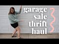 GARAGE SALE THRIFT HAUL + AMISH Garage Sales (who knew???) | Home Decor & Clothes!