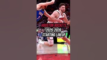 Rockets New Starting Lineup Looks Dangerous 🔥