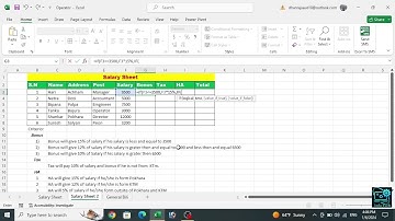 Salary Sheet Skill Test || Computer Skill Test Question solutions for Excel in Nepali Languages