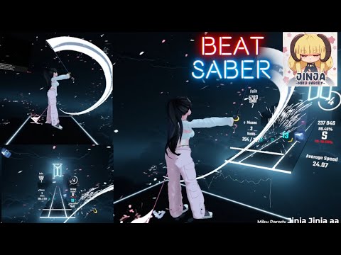 【ビートセイバー】Jinja Jinja aa ee aa -  JinjaOwO  (Anamanaguchi『Miku』ドイツ語パロディ曲) / Mapper Najoko