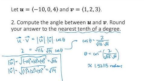Dot Products Practice Problems