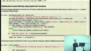 A beginner's introduction to Pydata: how to build a minimal recommendation engine.