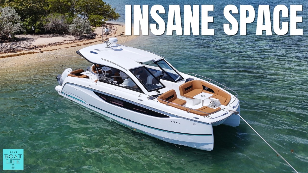 ⁣Prepare to be BLOWN AWAY!! - Jeanneau TH38 Catamaran Walkthrough