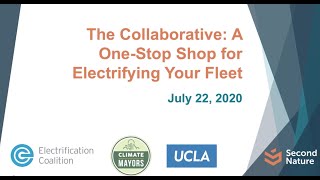 Information Webinar: The Collaborative: A One-Stop Shop for Electrifying Your Fleet (7.22.2020) News