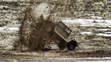 A-10 Warthogs Target Practice On Humvees • Slow Mo Hits