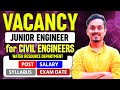 HUGE RECRUITMENT IN ASSAM | JUNIOR ENGINEER IN CIVIL ENGINEERING DEPT | WATER RESOURCE DEPT