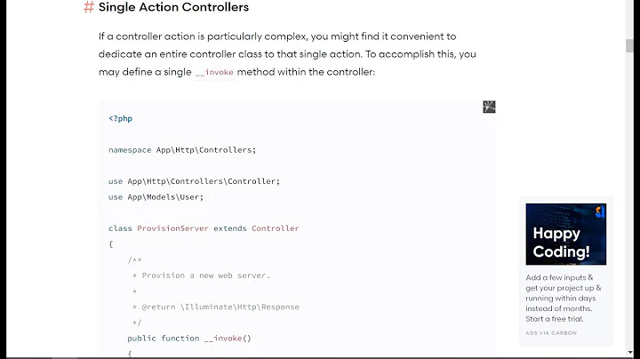 Single Action Controller | Laravel Invokable Controller | Why we need invokable