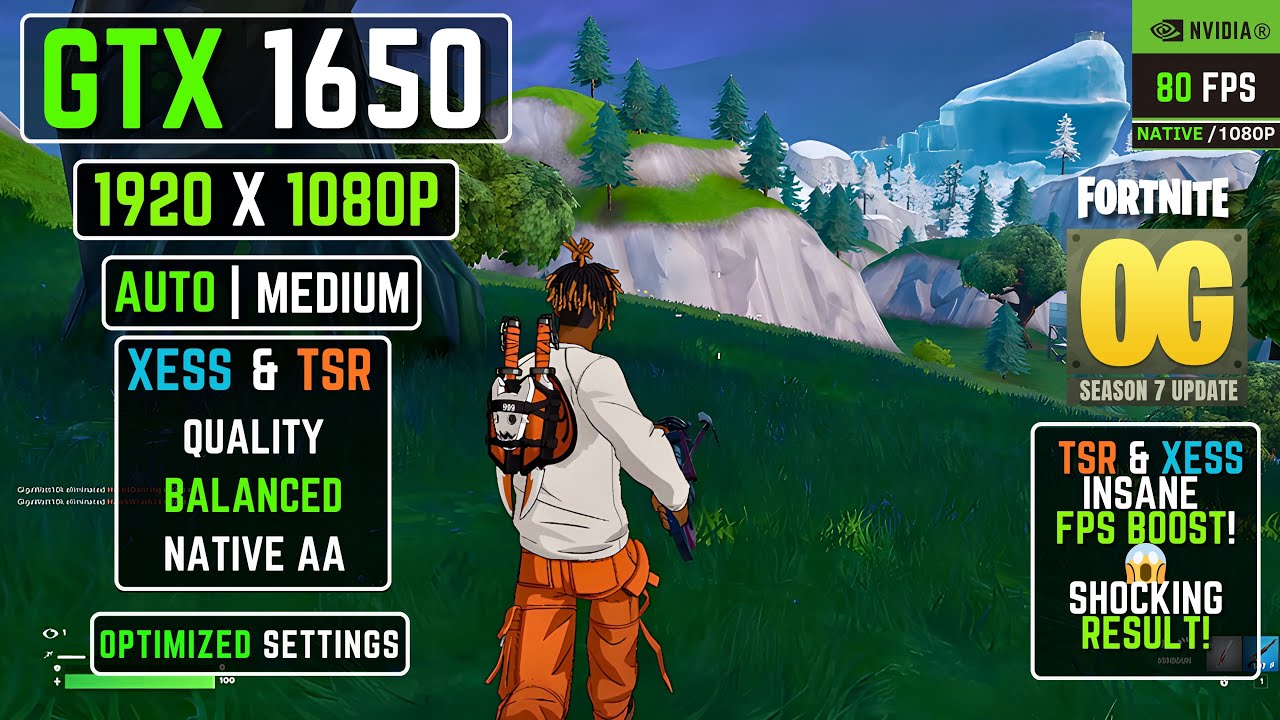 Fortnite OG Season 7 Runs WAY Better on GTX 1650 Than Expected!