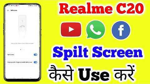 How To Use Spilt Screen In Realme C20 || Realme C20 Main Double App Kaise Use kare