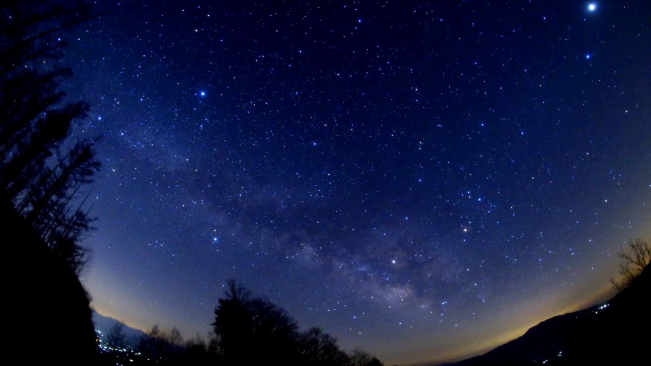 環境省認定 日本一の星空 阿智村浪合で見た夏の天の川 Youtube