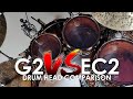 Evans EC2 vs.G2 Clear - Direct Drumhead Comparison