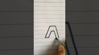 Calligraphy Double A Letter