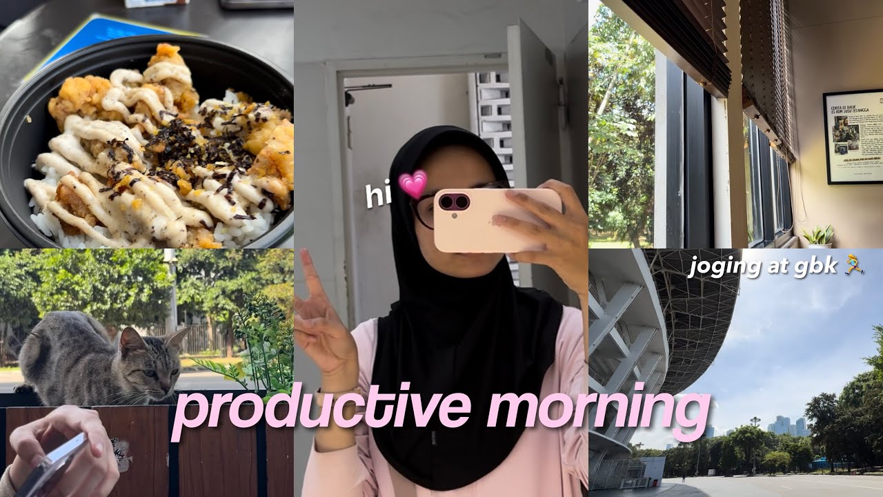 ✧ productive morning ✧: morning joging 🏃‍♀️ | 🇮🇩