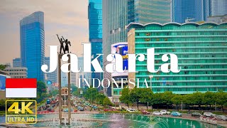 Jakarta, Indonesia  Sky Deck View of Bundaran HI 4K Walking Tour