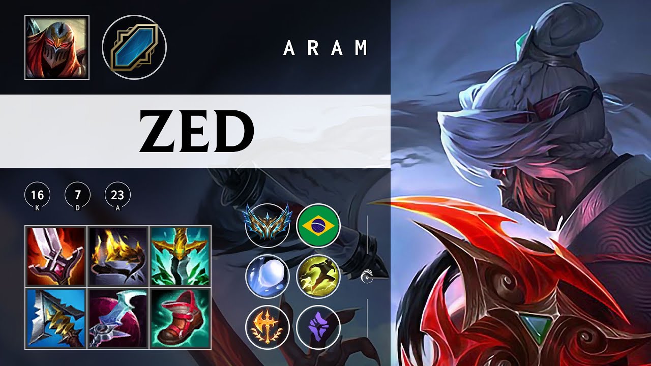 Zed ARAM - BR Challenger Patch 25.24