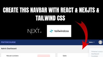 🔴 Build a Navbar with ReactJS, NextJS & TailwindCSS  - PART 1