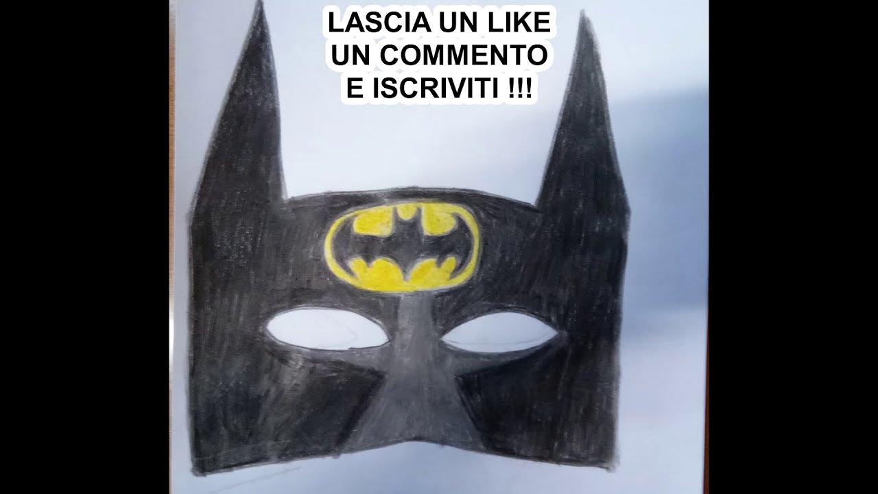 Maschera di carnevale Batman per bambino - Fai da te - DIY - TUTORIAL  FACILISSIMO 