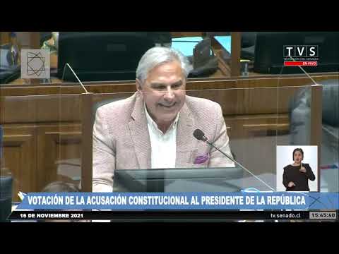 Votación en el Senado de acusación constitucional contra presidente Piñera