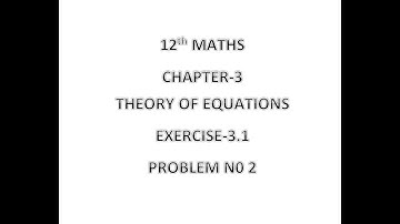 12TH MATHS EXERCISE 3.1 Q.NO-2 #CONSTRUCT A CUBIC EQUATION WITH ROOTS 1,2 AND 3        #TAMIL