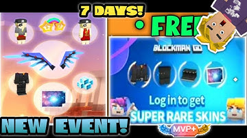 NEW UPCOMING EVENT! RARE SKIN 7 DAYS! (Blockman Go! Blockymods) | SPRITEEE UNO