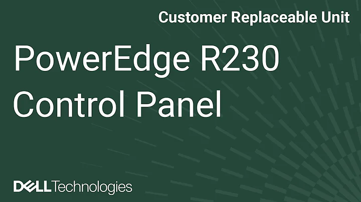 PowerEdge R230: Remove/Install Control Panel Assembly