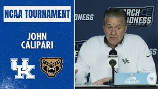 John Calipari previews Kentucky's First Round Tournament game vs Oakland