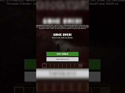 My reaction when i lost my Minecraft hardcore world #minecraftsurvivalseries100days