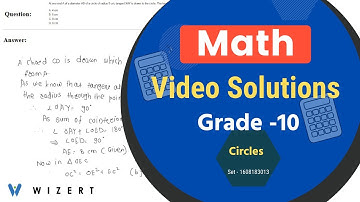 Grade 10 Maths Circles Word problems - Set 1608183013