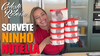 Rende 10 LITROS - Sorvete de Ninho com Nutella