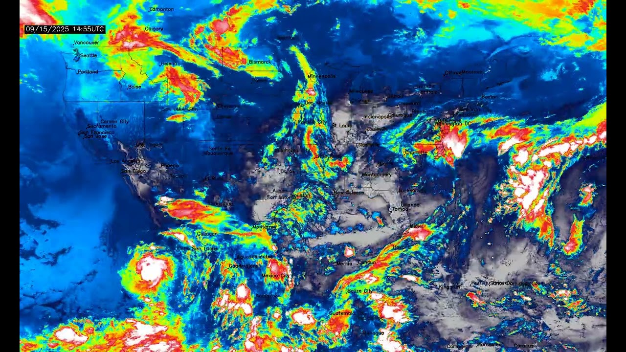 North America 24 Hour Weather | September 15, 2025
