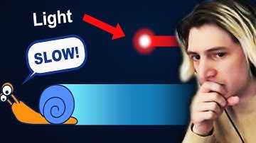 The Speed of Light is EXTREMELY Slow | xQc Reacts