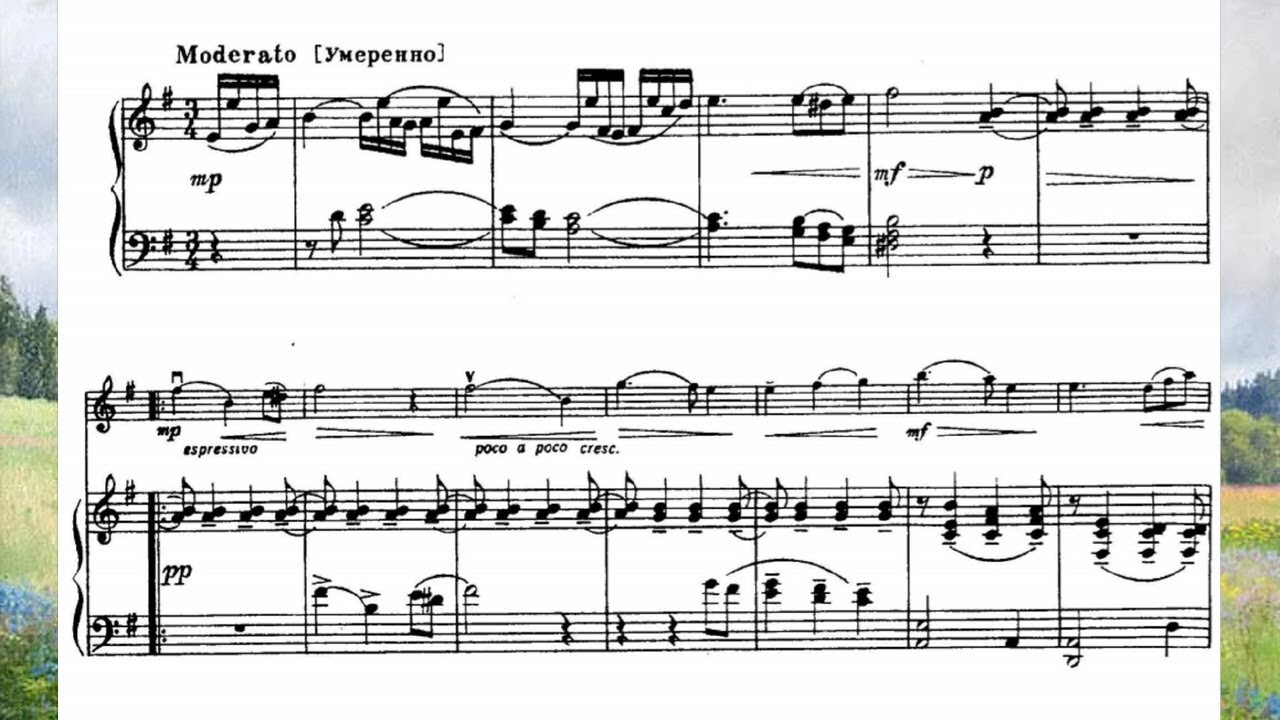 Произведение для одного голоса с аккомпанементом. Ипполитов-Иванов Ноты. Ипполитов Иванов мелодия. Ипполитов Иванов мелодия Ноты для скрипки. Аккомпанемент для скрипки.