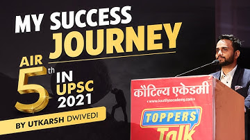 UTKARSH DWIVEDI (IAS) AIR 5th in UPSC 2021 | UPSC Toppers