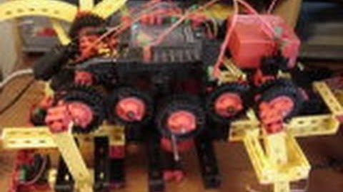 fischertechnik TXT controller : Mirft2 ep. 55 - Legs, gears, reconstruction, Python, Android, Linux