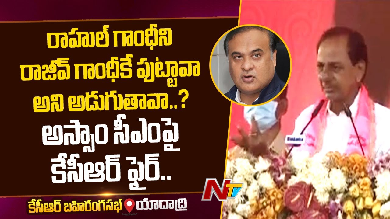 CM KCR Reacts On Assam CM Biswas Father-Son Barb At Rahul Gandhi | Ntv