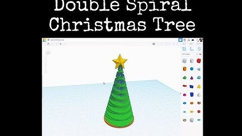 TinkerCAD Tips! Double Spiral Christmas Tree.         #tinkercad #caddesign #3dprintable #3dprinting