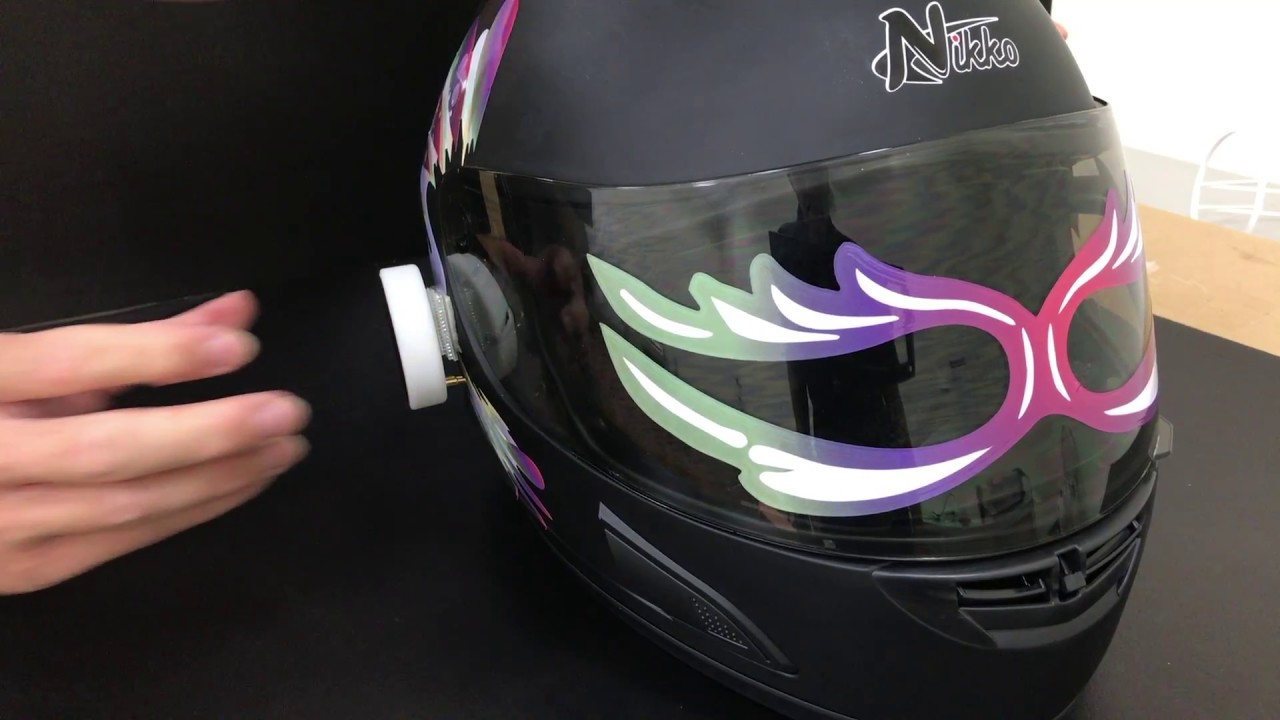 How to Apply an EL Sticker and Inverter to a Motorcycle Helmet