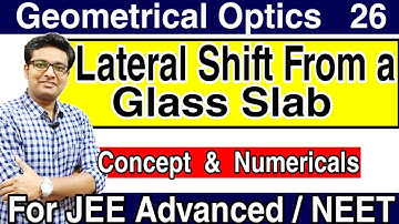 Lateral Shift | Lateral Shift Through a Glass Slab | Lateral Displacement of Light | Ray Optics |