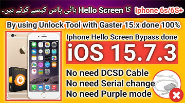 Iphone 6s/6S+ Hello Screen bypass w/o change serial and DCSD cable | No need purple mode | 2023