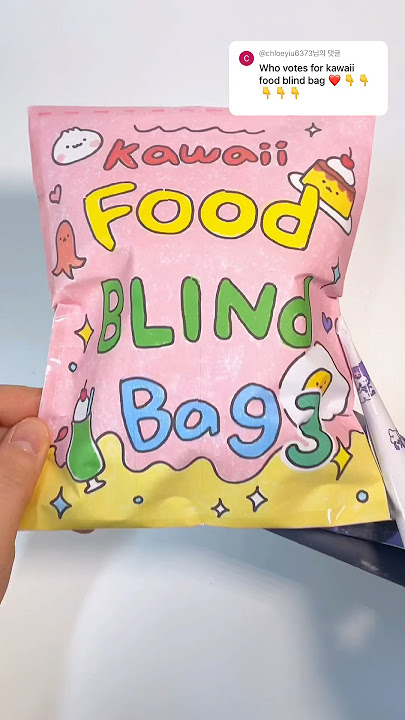 Kawaii Food Bling Bag #3 Aggressive ASMR #blindbag #papercraft #asmr