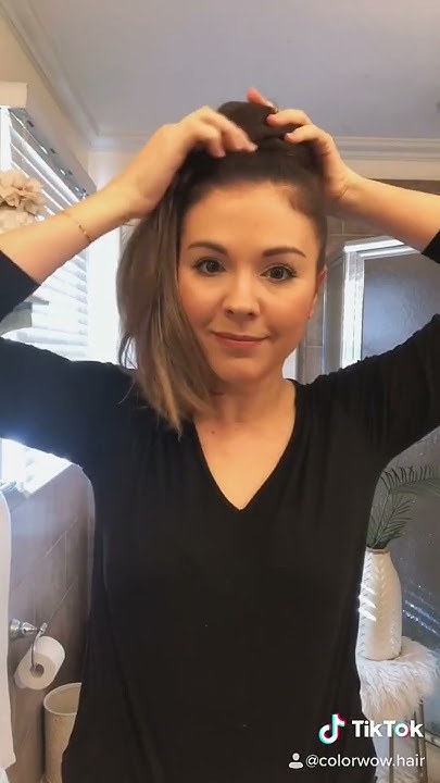  Perfect hair bun tutorial with #colorwow #hair - YouTube