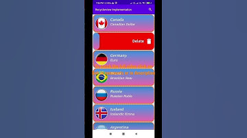 RecyclerView with Swipe, Drag & Drop functionality