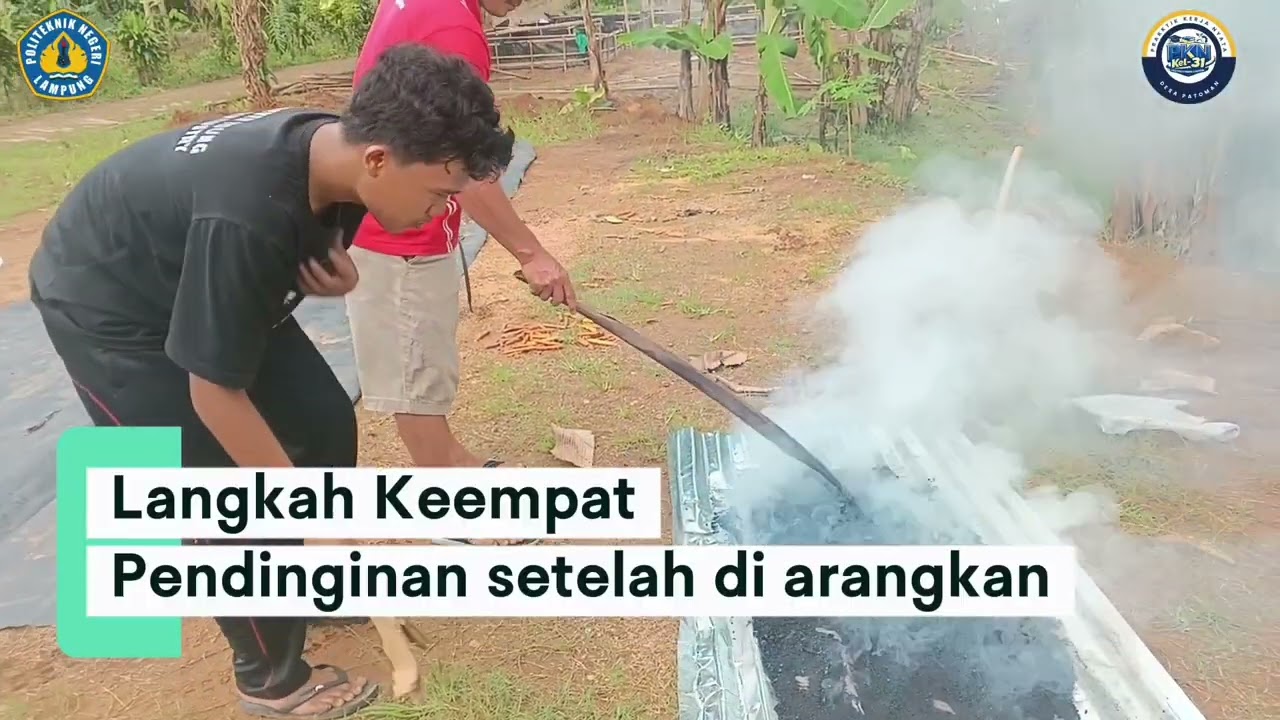 pembuatan briket kotoran sapi PKN 31 PATOMAN 
