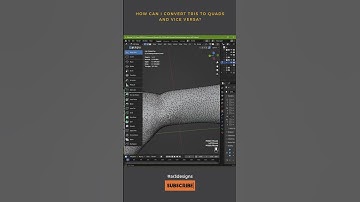 Blender Tip Tris Quads Conversion | AR3Designs Daily Blender 3D Tips