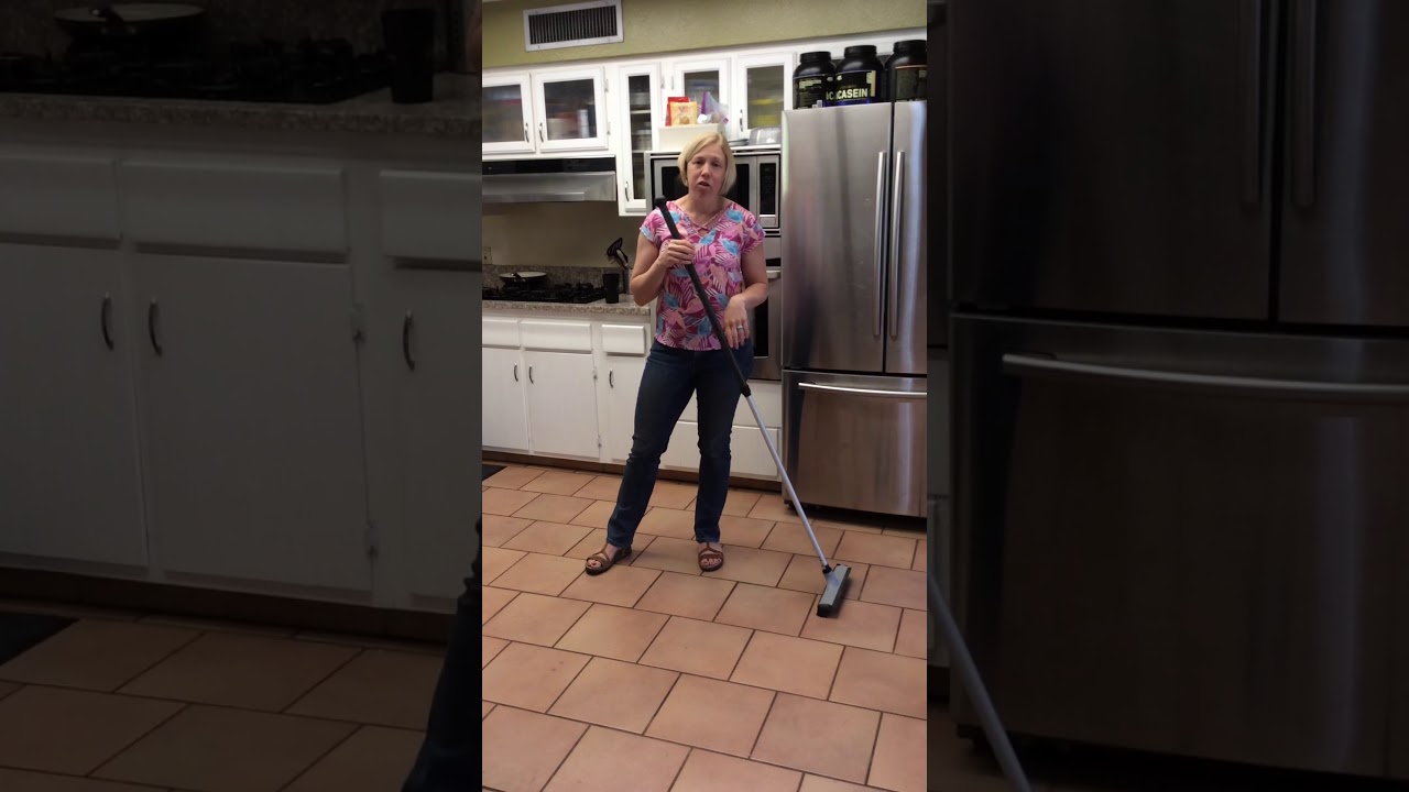 H2o At Home Rubber Bristle Broom In Action