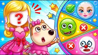 Baby Wolfoo | Lucy Chooses Funny Faces for Barbie! | Cartoons for Kids