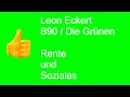 Leon Eckert, B90 / Grüne zum Thema Renten und Soziales eine gelungene Rede.