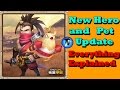 Castle clash - New Hero and Pet Update!!! | Musashi and Raptor